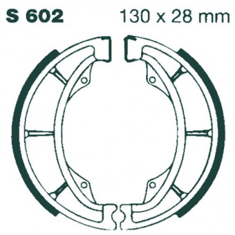 Machoires de frein EBC EBC Rainurées S602G Machoires de frein EBC EBC Rainurées S602G