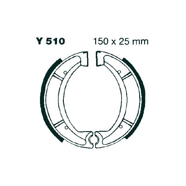 Machoires de frein EBC EBC Rainures Y510G
