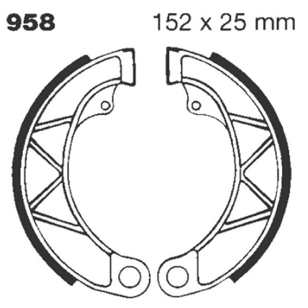 Machoires de frein EBC EBC Standard 958