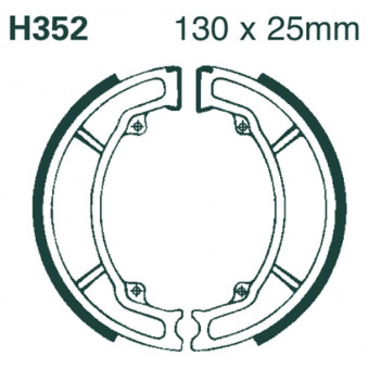 Machoires de frein EBC EBC Standard H352 Machoires de frein EBC EBC Standard H352