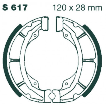 Machoires de frein EBC EBC Standard S617 Machoires de frein EBC EBC Standard S617