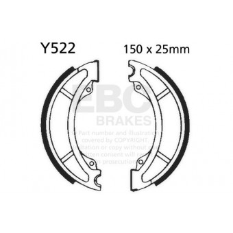 Machoires de frein EBC EBC Standard Y522 Machoires de frein EBC EBC Standard Y522