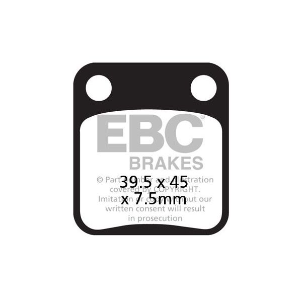 Plaquettes de frein moto EBC EBC Carbone Scooter SFAC054 Plaquettes de frein moto EBC EBC Carbone Scooter SFAC054