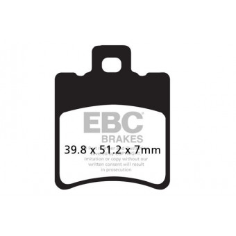 Plaquettes de frein moto EBC EBC Carbone Scooter SFAC193 Plaquettes de frein moto EBC EBC Carbone Scooter SFAC193