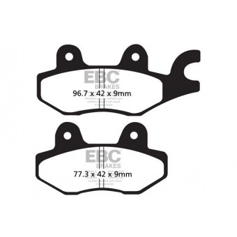 Plaquettes de frein moto EBC EBC Carbone Scooter SFAC197 Plaquettes de frein moto EBC EBC Carbone Scooter SFAC197