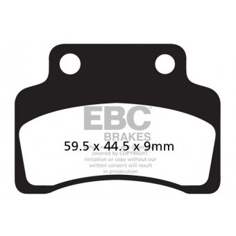 Plaquettes de frein moto EBC EBC Carbone Scooter SFAC235 Plaquettes de frein moto EBC EBC Carbone Scooter SFAC235