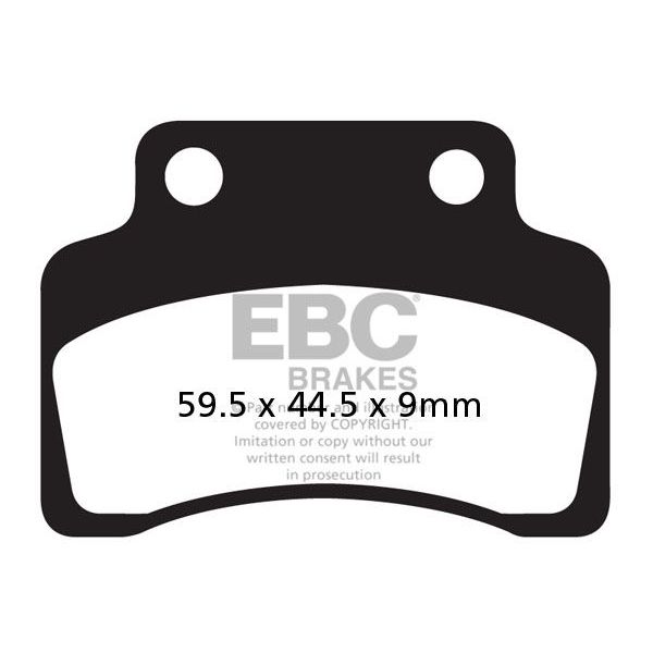 Plaquettes de frein moto EBC EBC Carbone Scooter SFAC235