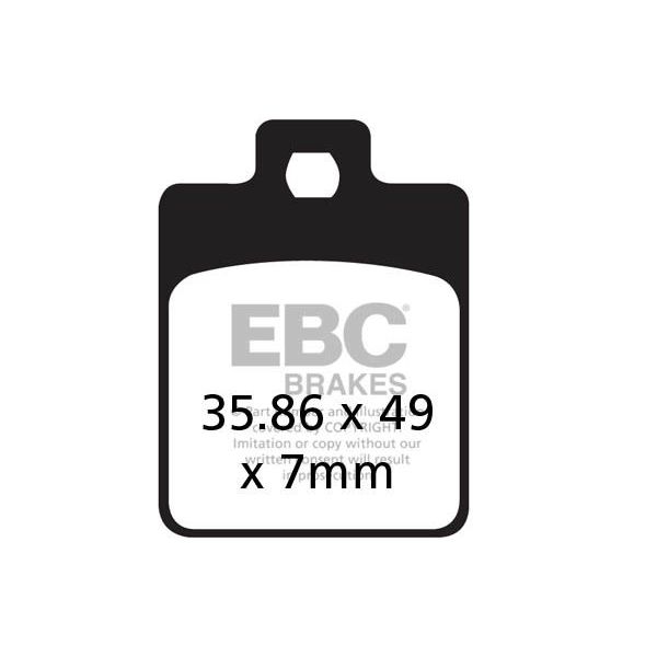 Plaquettes de frein moto EBC EBC Carbone Scooter SFAC260