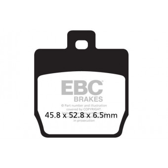 Plaquettes de frein moto EBC EBC Carbone Scooter SFAC268 Plaquettes de frein moto EBC EBC Carbone Scooter SFAC268
