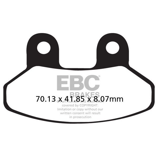 Plaquettes de frein moto EBC EBC Carbone Scooter SFAC306 Plaquettes de frein moto EBC EBC Carbone Scooter SFAC306