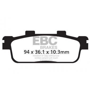 Plaquettes de frein moto EBC EBC Carbone Scooter SFAC427 Plaquettes de frein moto EBC EBC Carbone Scooter SFAC427