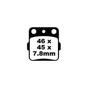 Plaquettes de frein moto EBC EBC Carbone Tout Terrain FA084TT Plaquettes de frein moto EBC EBC Carbone Tout Terrain FA084TT