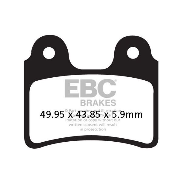 Plaquettes de frein moto EBC EBC Carbone Tout Terrain FA303TT