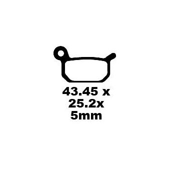Plaquettes de frein moto EBC EBC Carbone Tout Terrain FA325TT Plaquettes de frein moto EBC EBC Carbone Tout Terrain FA325TT
