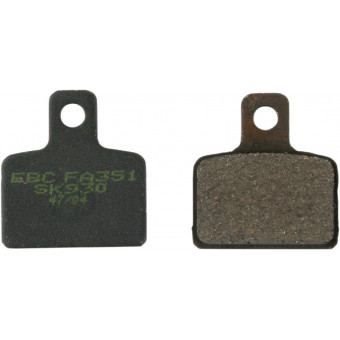 Plaquettes de frein moto EBC EBC Carbone Tout Terrain FA351TT Plaquettes de frein moto EBC EBC Carbone Tout Terrain FA351TT