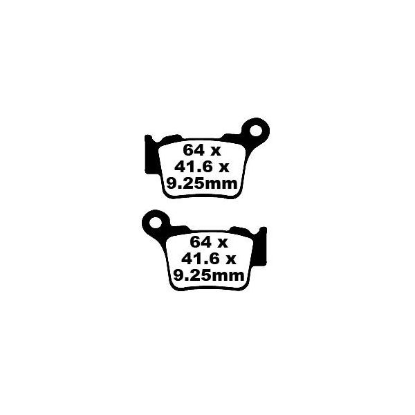 Plaquettes de frein moto EBC EBC Carbone Tout Terrain FA368TT