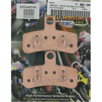 Plaquettes de frein moto EBC EBC Métal Fritté EPFA457HH Plaquettes de frein moto EBC EBC Métal Fritté EPFA457HH