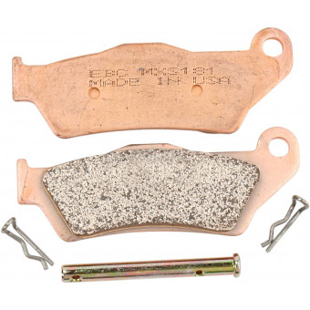 Plaquettes de frein moto EBC EBC Métal Fritté MXS MXS181 Plaquettes de frein moto EBC EBC Métal Fritté MXS MXS181