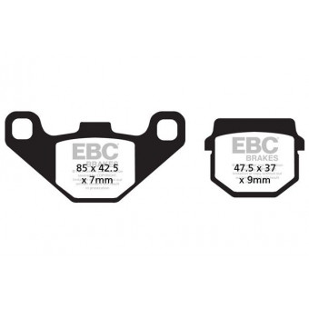 Plaquettes de frein moto EBC EBC Métal Fritté Scooter SFA083HH Plaquettes de frein moto EBC EBC Métal Fritté Scooter SFA083HH