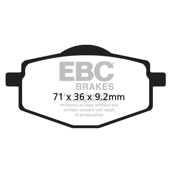 Plaquettes de frein moto EBC EBC Mtal Fritt Scooter SFA101HH
