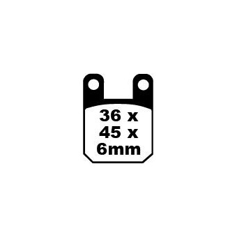 Plaquettes de frein moto EBC EBC Métal Fritté Scooter SFA115HH Plaquettes de frein moto EBC EBC Métal Fritté Scooter SFA115HH