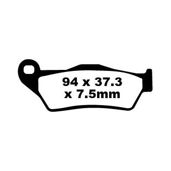 Plaquettes de frein moto EBC EBC Métal Fritté Scooter SFA181HH Plaquettes de frein moto EBC EBC Métal Fritté Scooter SFA181HH