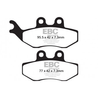 Plaquettes de frein moto EBC EBC Métal Fritté Scooter SFA194HH Plaquettes de frein moto EBC EBC Métal Fritté Scooter SFA194HH