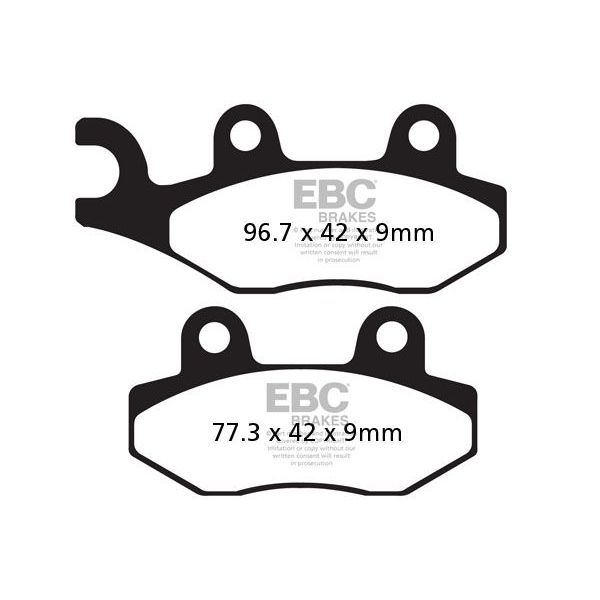 Plaquettes de frein moto EBC EBC Mtal Fritt Scooter SFA228HH