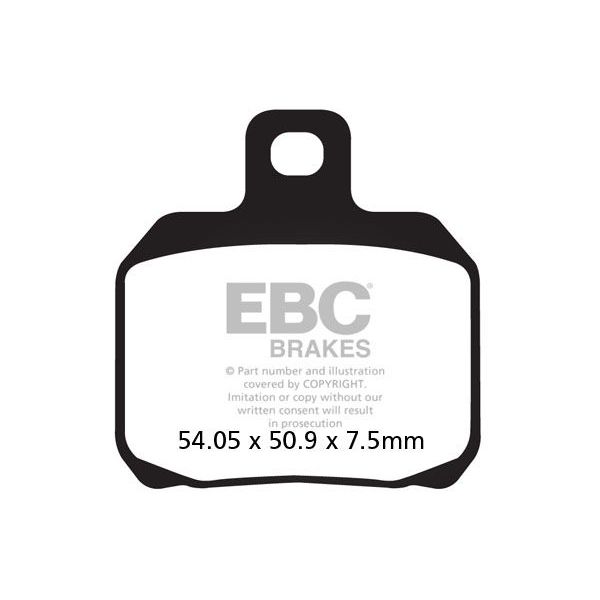 Plaquettes de frein moto EBC EBC Mtal Fritt Scooter SFA266HH