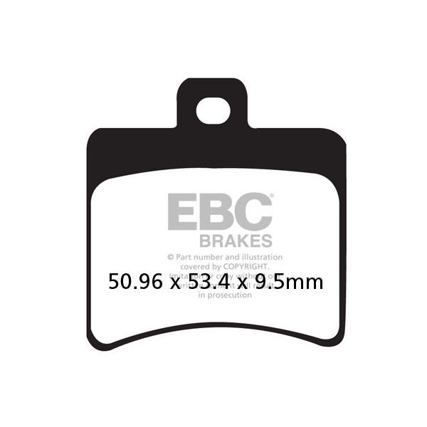 Plaquettes de frein moto EBC EBC Mtal Fritt Scooter SFA298HH