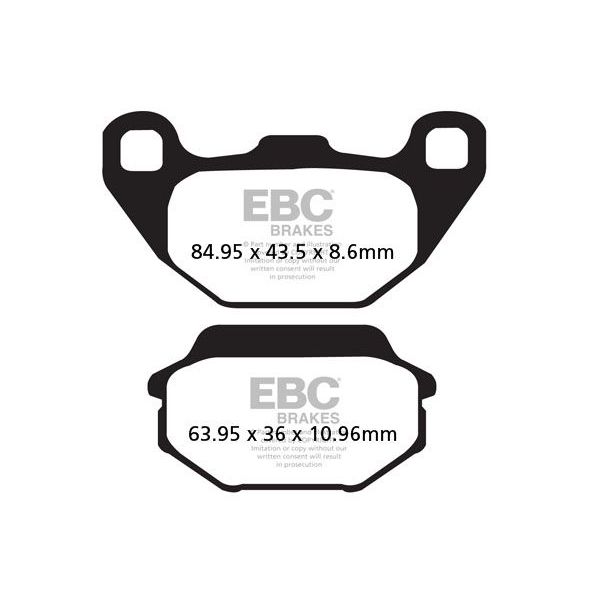 Plaquettes de frein moto EBC EBC Mtal Fritt Scooter SFA305HH