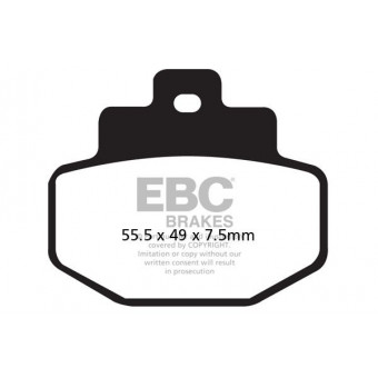 Plaquettes de frein moto EBC EBC Métal Fritté Scooter SFA321HH Plaquettes de frein moto EBC EBC Métal Fritté Scooter SFA321HH