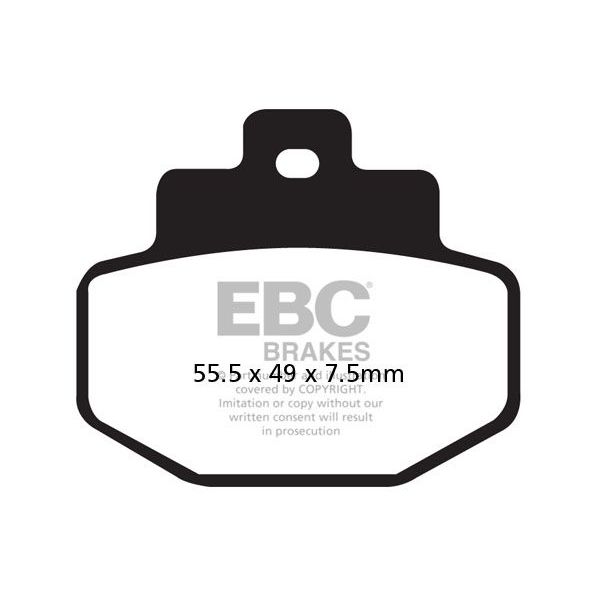Plaquettes de frein moto EBC EBC Mtal Fritt Scooter SFA321HH