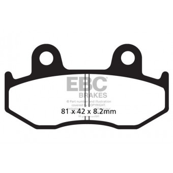 Plaquettes de frein moto EBC EBC Métal Fritté Scooter SFA323/3HH Plaquettes de frein moto EBC EBC Métal Fritté Scooter SFA323/3HH