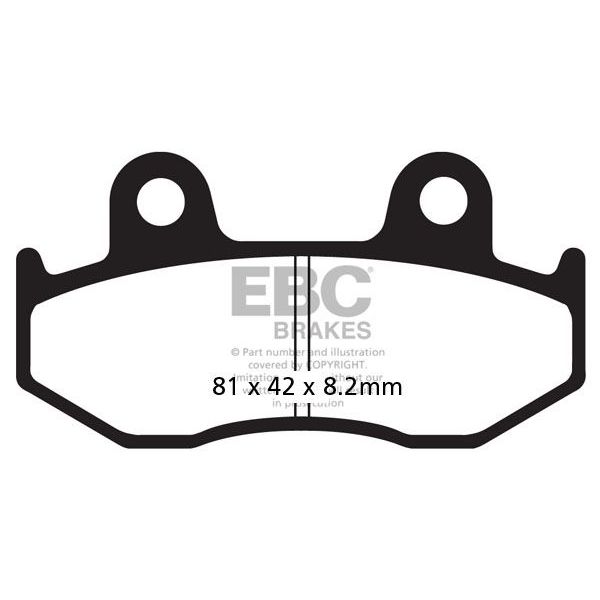Plaquettes de frein moto EBC EBC Mtal Fritt Scooter SFA323/3HH
