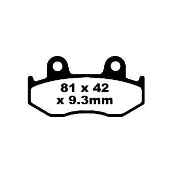 Plaquettes de frein moto EBC EBC Métal Fritté Scooter SFA323HH Plaquettes de frein moto EBC EBC Métal Fritté Scooter SFA323HH
