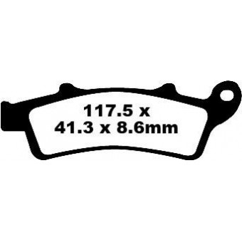 Plaquettes de frein moto EBC EBC Métal Fritté Scooter SFA324HH Plaquettes de frein moto EBC EBC Métal Fritté Scooter SFA324HH