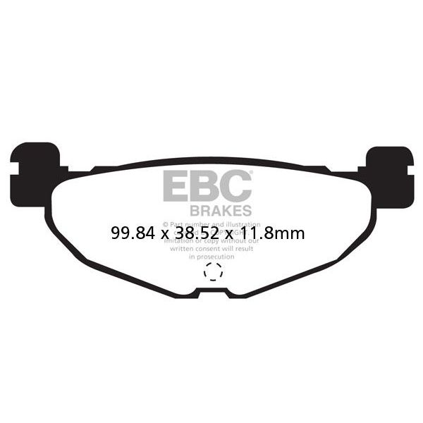 Plaquettes de frein moto EBC EBC Mtal Fritt Scooter SFA408HH