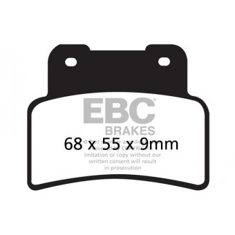 Plaquettes de frein moto EBC EBC Métal Fritté Scooter SFA432HH Plaquettes de frein moto EBC EBC Métal Fritté Scooter SFA432HH