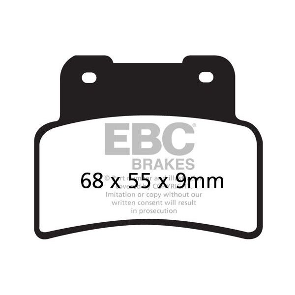 Plaquettes de frein moto EBC EBC Métal Fritté Scooter SFA432HH Plaquettes de frein moto EBC EBC Métal Fritté Scooter SFA432HH