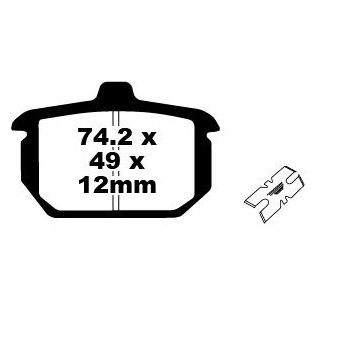 Plaquettes de frein moto EBC EBC Métal Fritté Type HH FA078HH Plaquettes de frein moto EBC EBC Métal Fritté Type HH FA078HH
