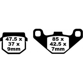 Plaquettes de frein moto EBC EBC Métal Fritté Type HH FA083HH Plaquettes de frein moto EBC EBC Métal Fritté Type HH FA083HH