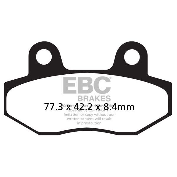 Plaquettes de frein moto EBC EBC Mtal Fritt Type HH FA086/2HH