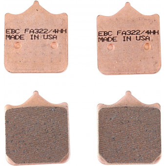 Plaquettes de frein moto EBC EBC Métal Fritté Type HH FA322/4HH Plaquettes de frein moto EBC EBC Métal Fritté Type HH FA322/4HH