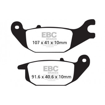Plaquettes de frein moto EBC EBC Métal Fritté Type HH FA343HH Plaquettes de frein moto EBC EBC Métal Fritté Type HH FA343HH