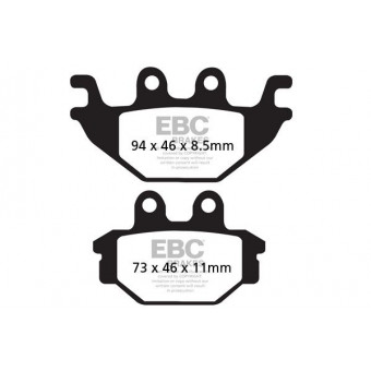 Plaquettes de frein moto EBC EBC Métal Fritté Type HH FA377HH Plaquettes de frein moto EBC EBC Métal Fritté Type HH FA377HH