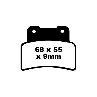 Plaquettes de frein moto EBC EBC Métal Fritté Type HH FA432HH Plaquettes de frein moto EBC EBC Métal Fritté Type HH FA432HH