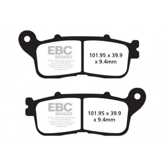 Plaquettes de frein moto EBC EBC Métal Fritté Type HH FA636HH Plaquettes de frein moto EBC EBC Métal Fritté Type HH FA636HH