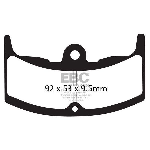 Plaquettes de frein moto EBC EBC Organique FA FA080/2