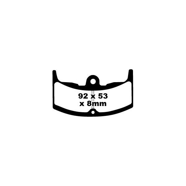 Plaquettes de frein moto EBC EBC Organique FA FA080